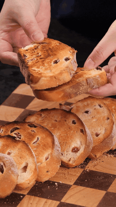 歐包切片，復(fù)烤烤脆